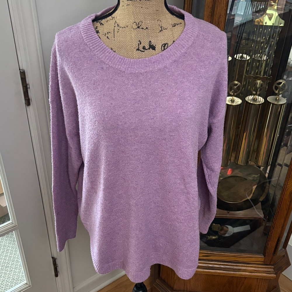 Sonoma Women's Purple Sweater Size L